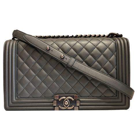 boy chanel flap bag grey|chanel boyfriend bag small.